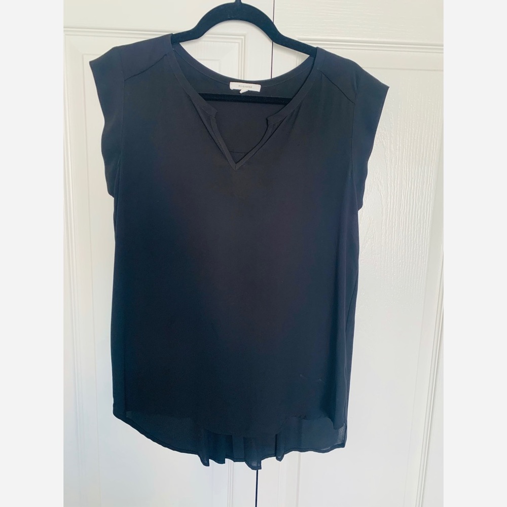 Black Short Sleeve Blouse